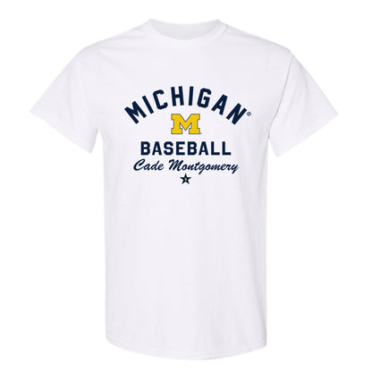 Michigan - NCAA Baseball : Cade Montgomery - Classic Shersey T-Shirt-0