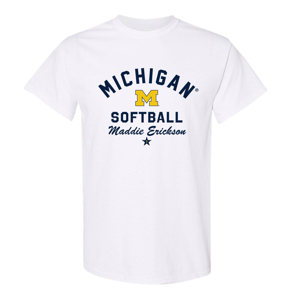 Michigan - NCAA Softball : Maddie Erickson - Classic Shersey T-Shirt-0