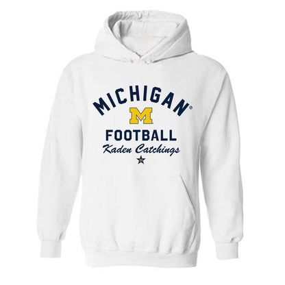 Michigan - NCAA Football : Kaden Catchings - Classic Shersey Hooded Sweatshirt-0