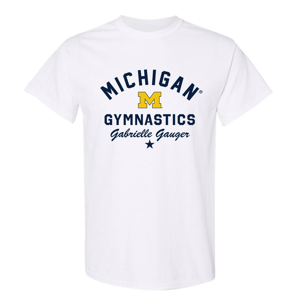 Michigan - NCAA Women's Gymnastics : Gabrielle Gauger - Classic Shersey T-Shirt-0
