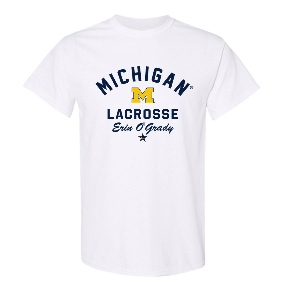 Michigan - NCAA Women's Lacrosse : Erin O'Grady - Classic Shersey T-Shirt-0