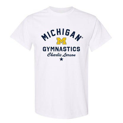 Michigan - NCAA Men's Gymnastics : Charlie Larson - Classic Shersey T-Shirt-0