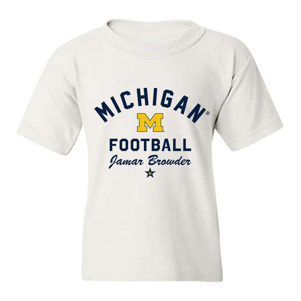 Michigan - NCAA Football : Jamar Browder - Classic Shersey Youth T-Shirt-0