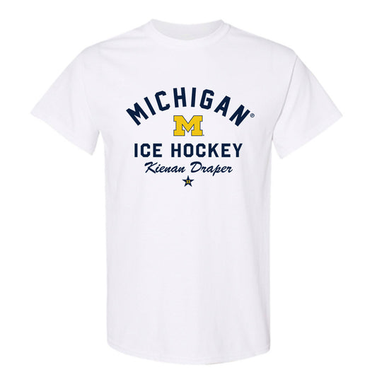 Michigan - NCAA Men's Ice Hockey : Kienan Draper - Classic Shersey T-Shirt-0