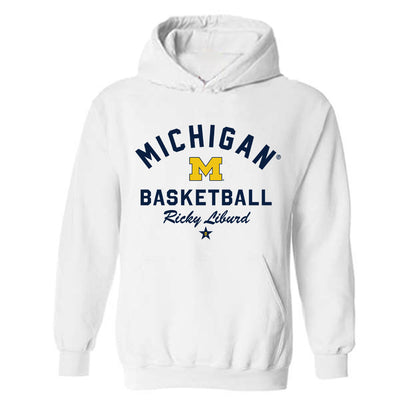 Michigan - NCAA Men's Basketball : Ricky Liburd - Classic Shersey Hooded Sweatshirt-0