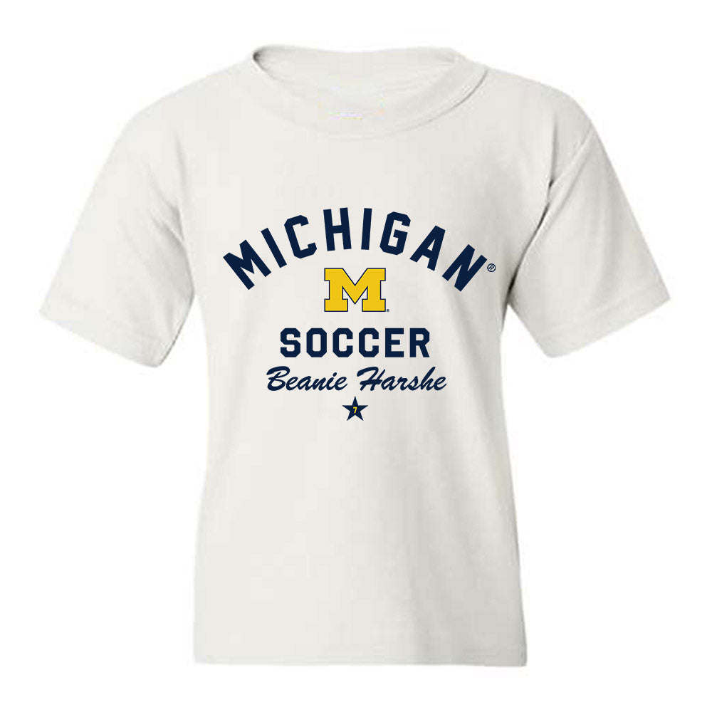 Michigan - NCAA Women's Soccer : Beanie Harshe - Classic Shersey Youth T-Shirt-0