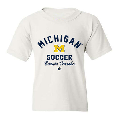 Michigan - NCAA Women's Soccer : Beanie Harshe - Classic Shersey Youth T-Shirt-0
