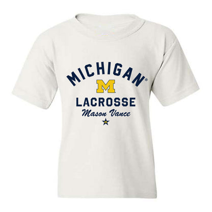 Michigan - NCAA Men's Lacrosse : Mason Vance - Classic Shersey Youth T-Shirt-0