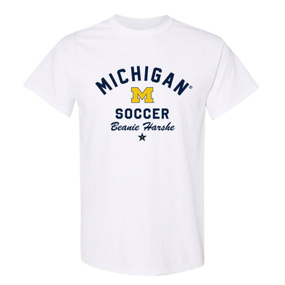 Michigan - NCAA Women's Soccer : Beanie Harshe - Classic Shersey T-Shirt-0
