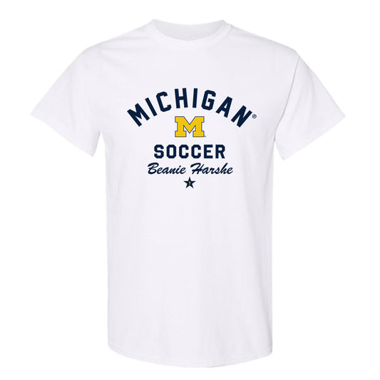 Michigan - NCAA Women's Soccer : Beanie Harshe - Classic Shersey T-Shirt-0