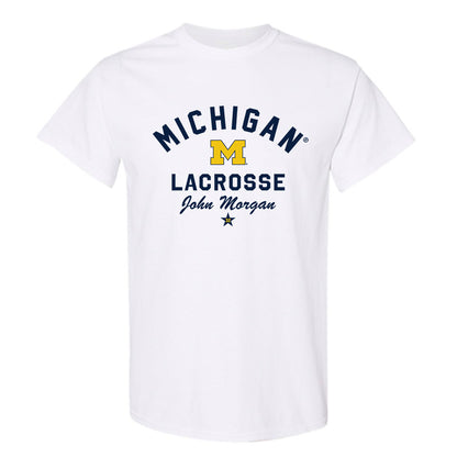 Michigan - NCAA Men's Lacrosse : John Morgan - Classic Shersey T-Shirt-0