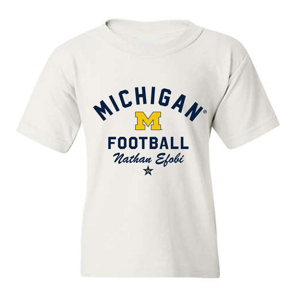 Michigan - NCAA Football : Nathan Efobi - Classic Shersey Youth T-Shirt-0