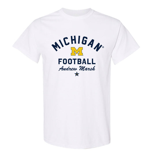 Michigan - NCAA Football : Andrew Marsh - Classic Shersey T-Shirt-0