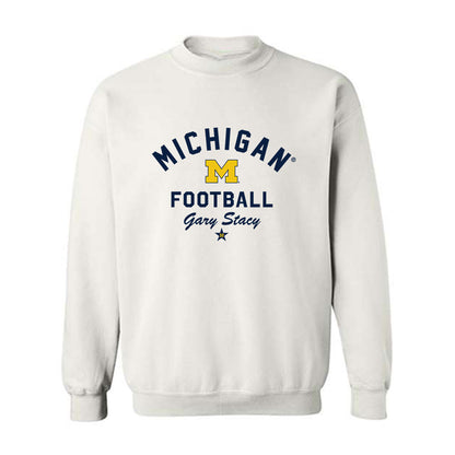 Michigan - NCAA Football : Gary Stacy - Classic Shersey Crewneck Sweatshirt-0