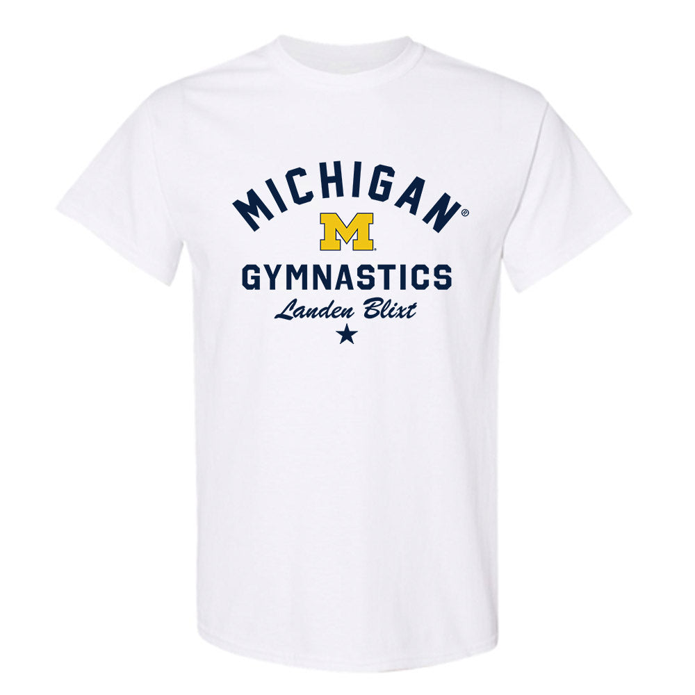 Michigan - NCAA Men's Gymnastics : Landen Blixt - Classic Shersey T-Shirt-0