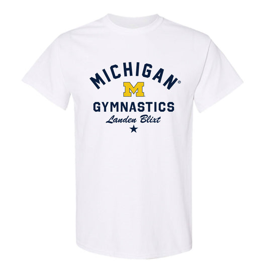 Michigan - NCAA Men's Gymnastics : Landen Blixt - Classic Shersey T-Shirt-0