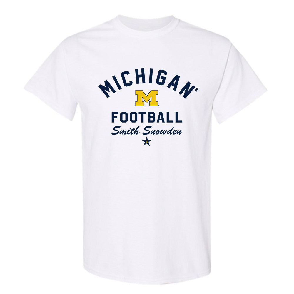Michigan - NCAA Football : Smith Snowden - Classic Shersey T-Shirt-0