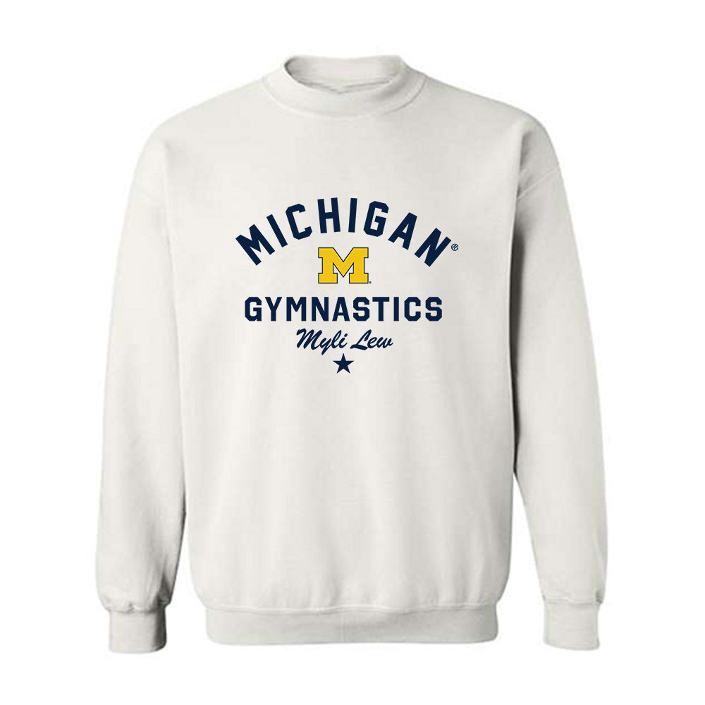 Michigan - NCAA Women's Gymnastics : Myli Lew - Classic Shersey Crewneck Sweatshirt-0