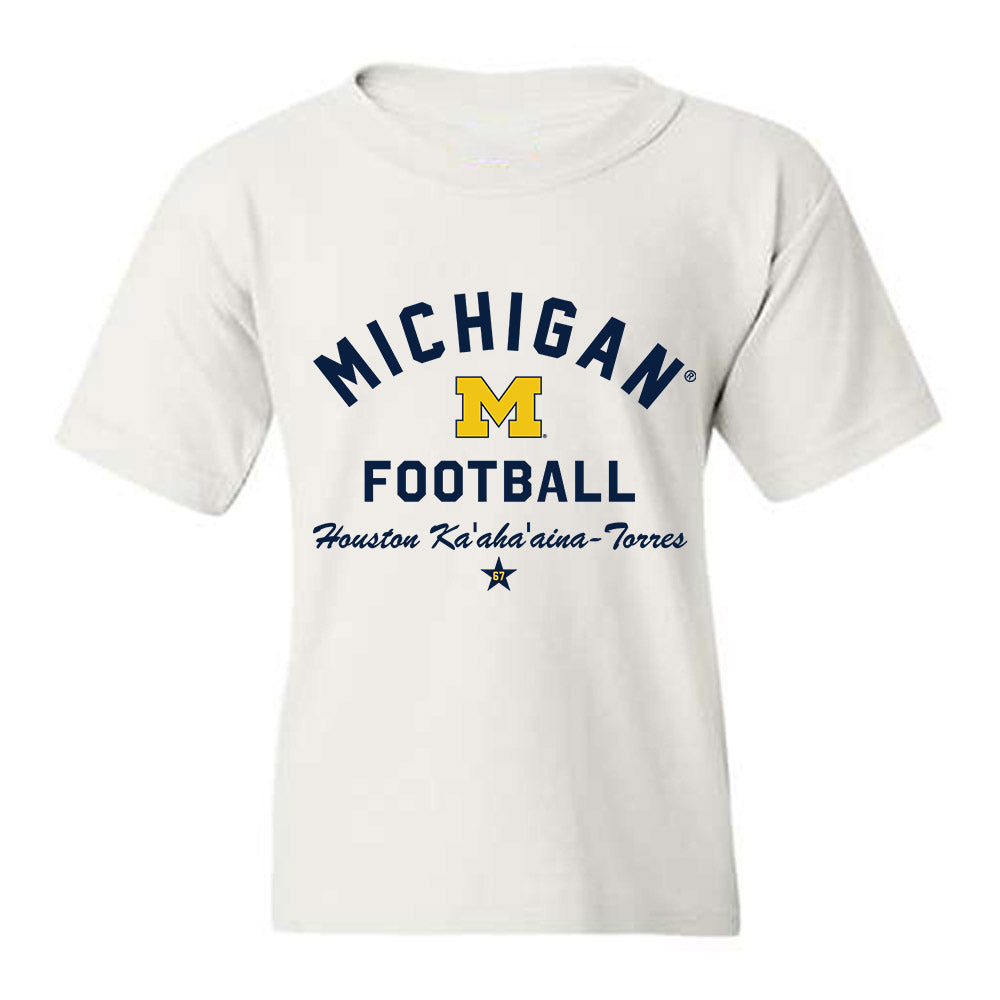Michigan - NCAA Football : Houston Ka'aha'aina-Torres - Classic Shersey Youth T-Shirt-0