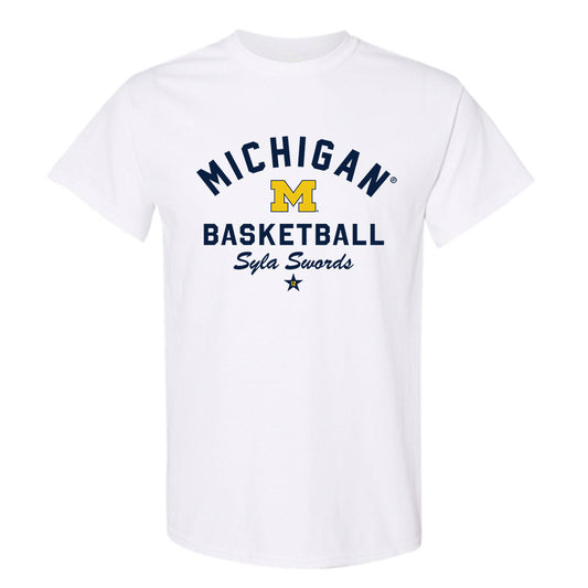 Michigan - NCAA Women's Basketball : Syla Swords - Classic Shersey T-Shirt-0