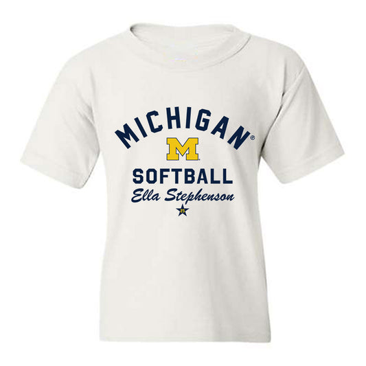 Michigan - NCAA Softball : Ella Stephenson - Classic Shersey Youth T-Shirt-0