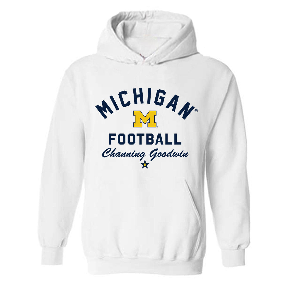 Michigan - NCAA Football : Channing Goodwin - Classic Shersey Hooded Sweatshirt-0