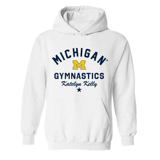 Michigan - NCAA Women's Gymnastics : Katelyn Kelly - Classic Shersey Hooded Sweatshirt-0