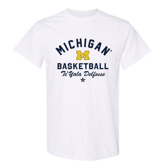 Michigan - NCAA Women's Basketball : Te'Yala Delfosse - Classic Shersey T-Shirt-0