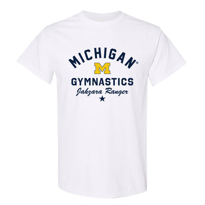 Michigan - NCAA Women's Gymnastics : Jahzara Ranger - Classic Shersey T-Shirt-0