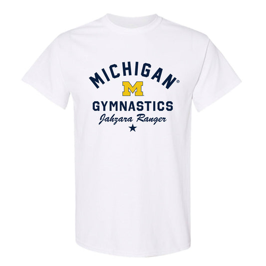Michigan - NCAA Women's Gymnastics : Jahzara Ranger - Classic Shersey T-Shirt-0