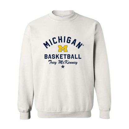 Michigan - NCAA Men's Basketball : Trey McKenney - Classic Shersey Crewneck Sweatshirt-0
