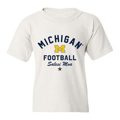 Michigan - NCAA Football : Salesi Moa - Classic Shersey Youth T-Shirt-0
