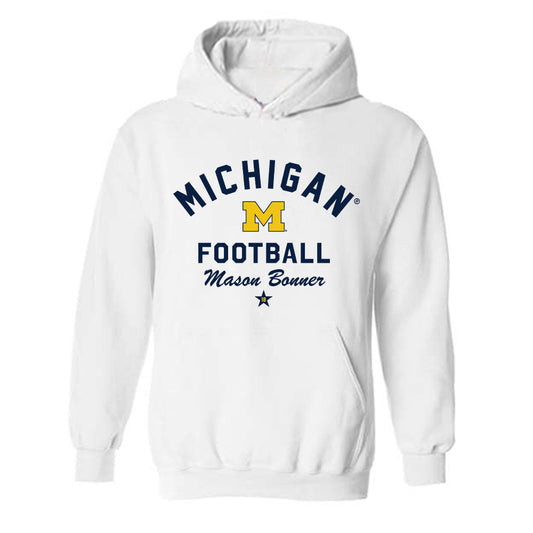 Michigan - NCAA Football : Mason Bonner - Classic Shersey Hooded Sweatshirt-0