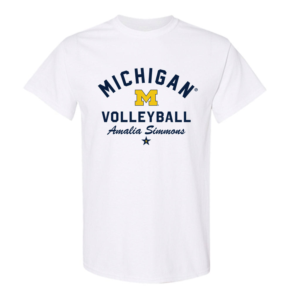 Michigan - NCAA Women's Volleyball : Amalia Simmons - Classic Shersey T-Shirt-0