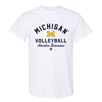 Michigan - NCAA Women's Volleyball : Amalia Simmons - Classic Shersey T-Shirt-0