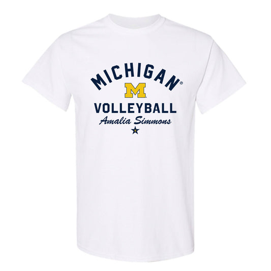 Michigan - NCAA Women's Volleyball : Amalia Simmons - Classic Shersey T-Shirt-0