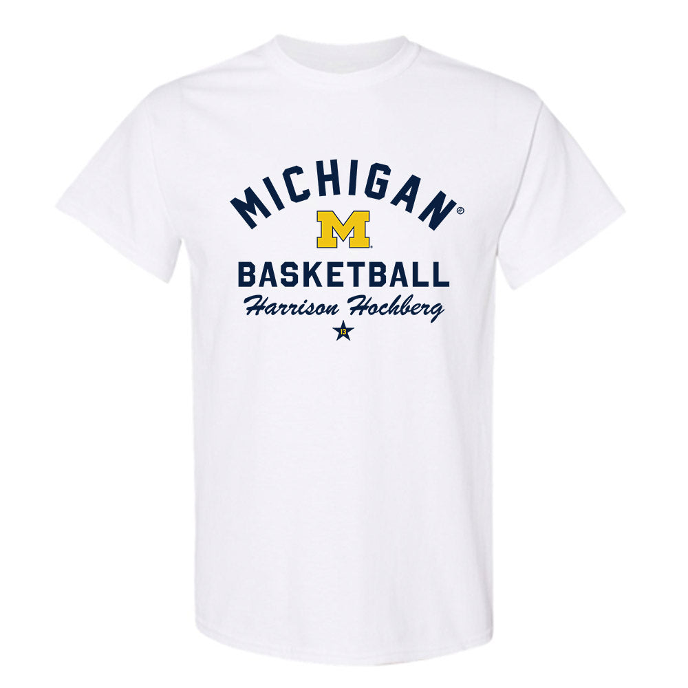Michigan - NCAA Men's Basketball : Harrison Hochberg - Classic Shersey T-Shirt-0