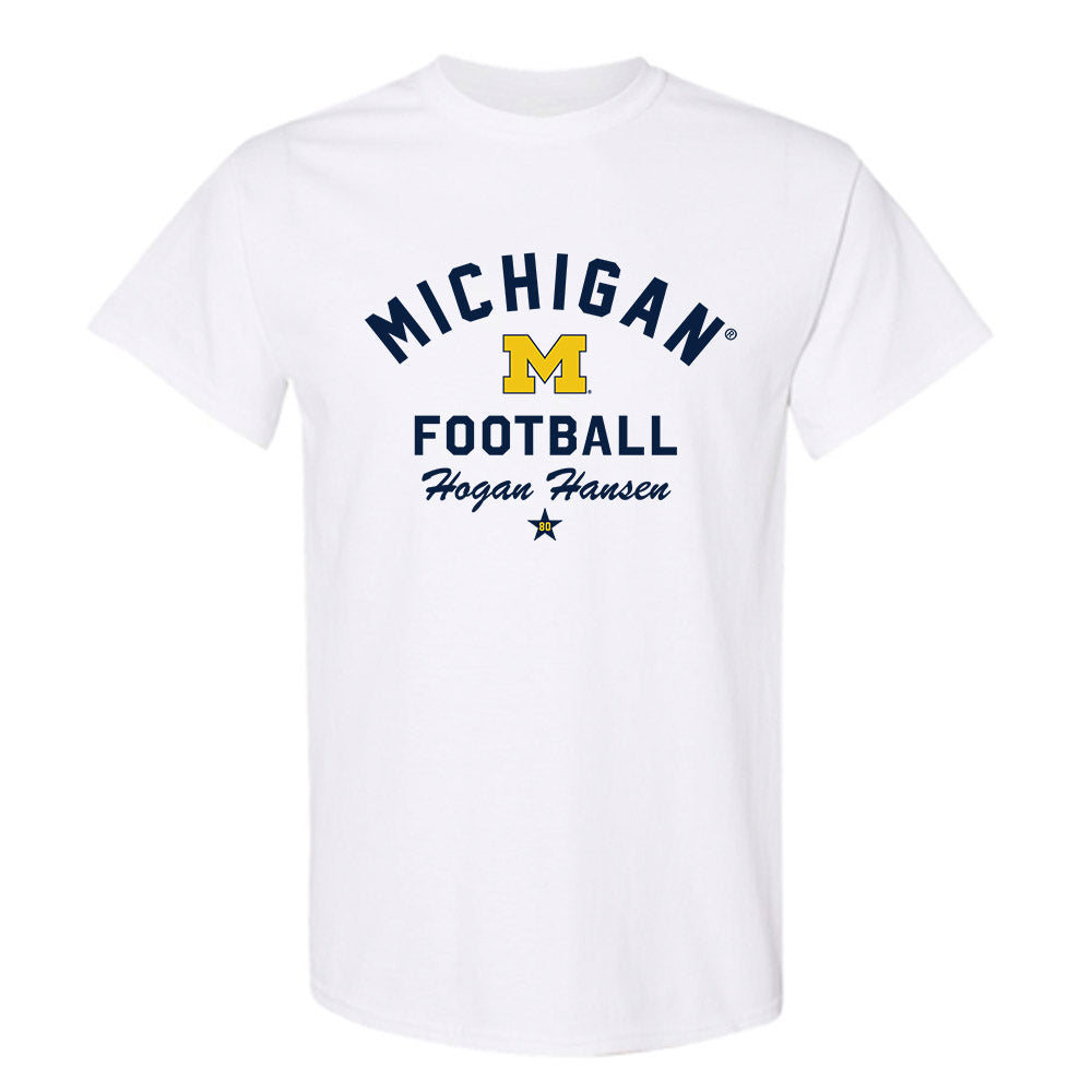 Michigan - NCAA Football : Hogan Hansen - Classic Shersey T-Shirt-0