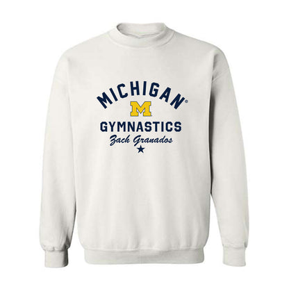 Michigan - NCAA Men's Gymnastics : Zach Granados - Classic Shersey Crewneck Sweatshirt-0