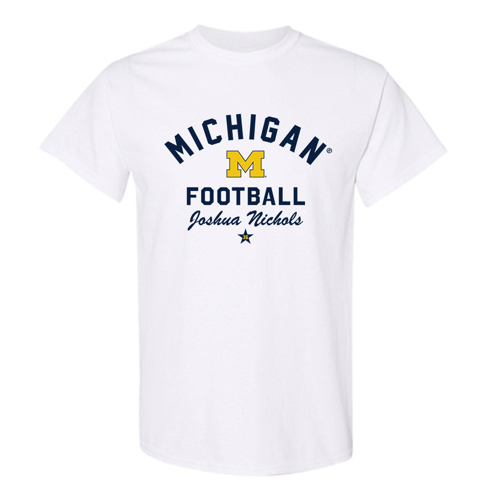 Michigan - NCAA Football : Joshua Nichols - Classic Shersey T-Shirt-0