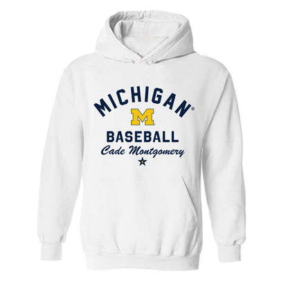 Michigan - NCAA Baseball : Cade Montgomery - Classic Shersey Hooded Sweatshirt-0