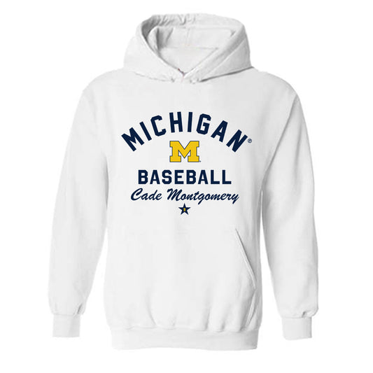 Michigan - NCAA Baseball : Cade Montgomery - Classic Shersey Hooded Sweatshirt-0
