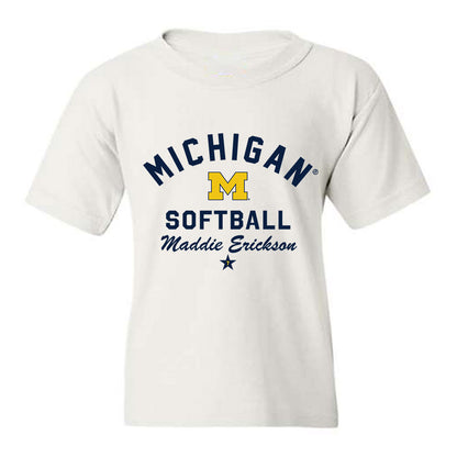 Michigan - NCAA Softball : Maddie Erickson - Classic Shersey Youth T-Shirt-0