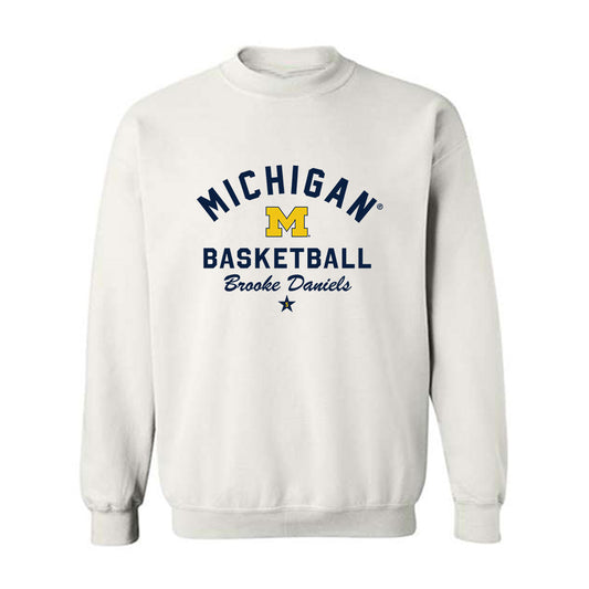 Michigan - NCAA Women's Basketball : Brooke Daniels - Classic Shersey Crewneck Sweatshirt-0
