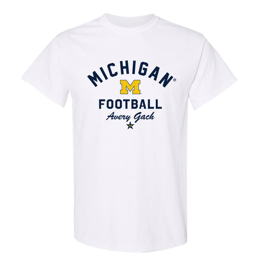 Michigan - NCAA Football : Avery Gach - Classic Shersey T-Shirt-0