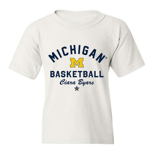 Michigan - NCAA Women's Basketball : Ciara Byars - Classic Shersey Youth T-Shirt-0