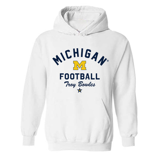 Michigan - NCAA Football : Troy Bowles - Classic Shersey Hooded Sweatshirt-0