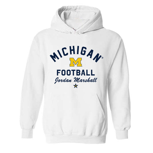 Michigan - NCAA Football : Jordan Marshall - Classic Shersey Hooded Sweatshirt-0
