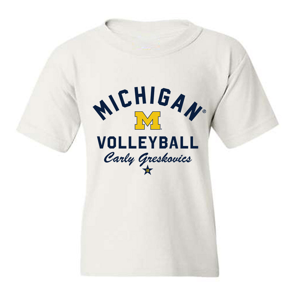 Michigan - NCAA Women's Volleyball : Carly Greskovics - Classic Shersey Youth T-Shirt-0