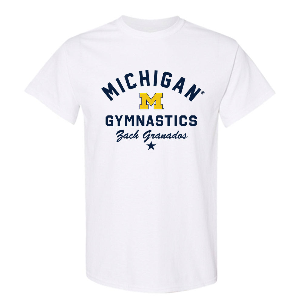 Michigan - NCAA Men's Gymnastics : Zach Granados - Classic Shersey T-Shirt-0